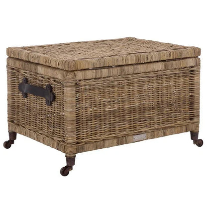 Sanaki Wood Storage Bin in Natural