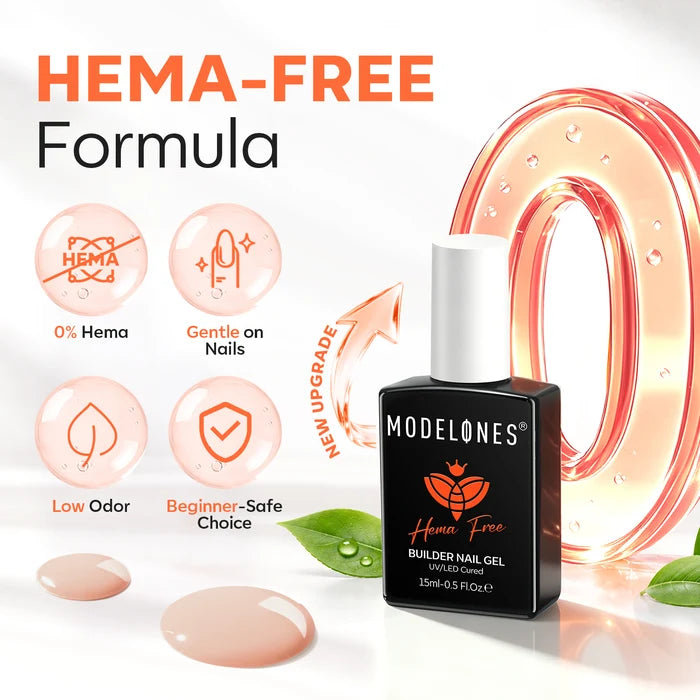 8-In-1 Sand Nude Hema-Free Builder Gel 15ml Builder Gel MODELONES #sand nude