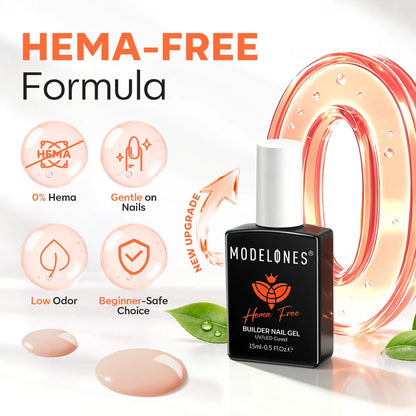 8-In-1 Sand Nude Hema-Free Builder Gel 15ml Builder Gel MODELONES #sand nude