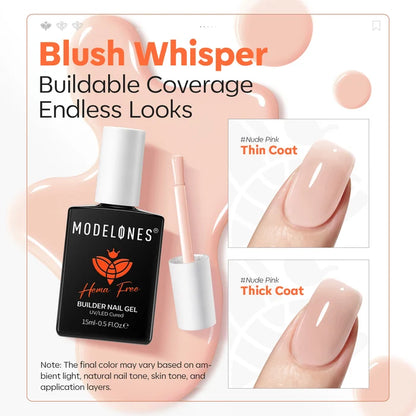 8-In-1 Sand Nude Hema-Free Builder Gel 15ml Builder Gel MODELONES #sand nude