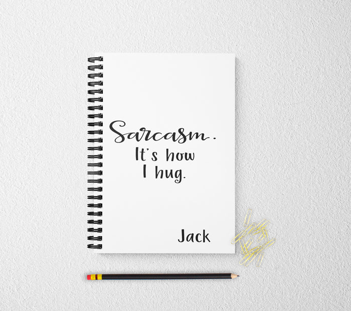 Sarcastic personalized notebook funny personalized custom journal personalized journal gift