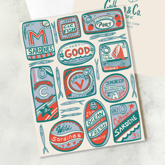 Sardines and Tin Fish Card