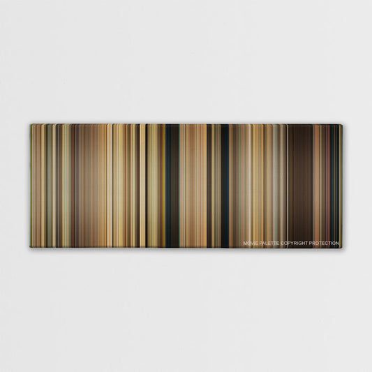 Saving Mr. Banks color palette canvas print: thousands of thin vertical stripes of color