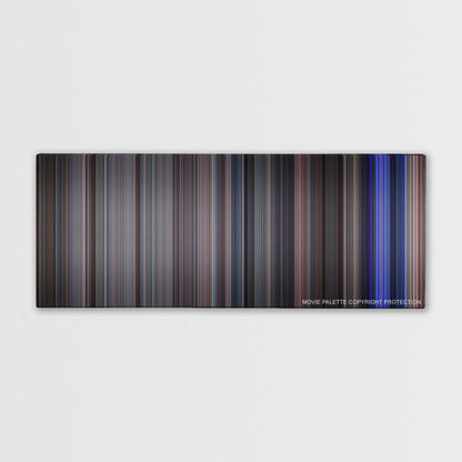 School of Rock color palette canvas print: thousands of thin vertical stripes of color