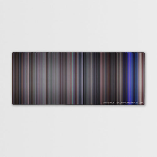 School of Rock color palette canvas print: thousands of thin vertical stripes of color