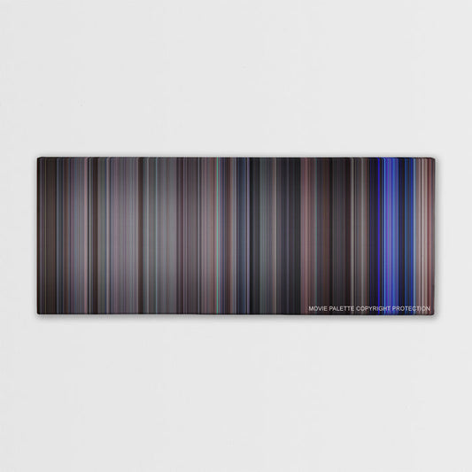 School of Rock color palette canvas print: thousands of thin vertical stripes of color