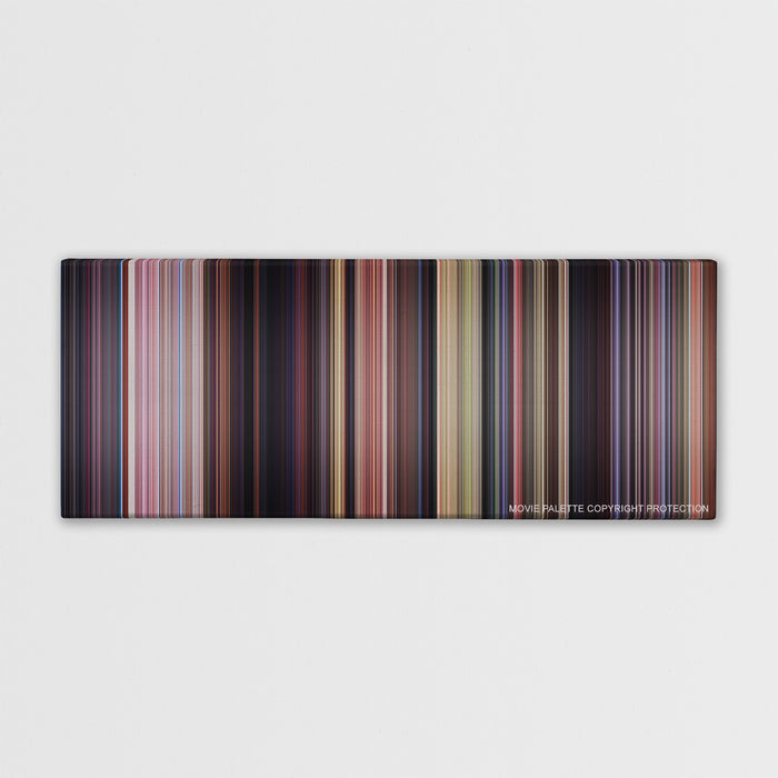 Scooby-Doo color palette canvas print: thousands of thin vertical stripes of color