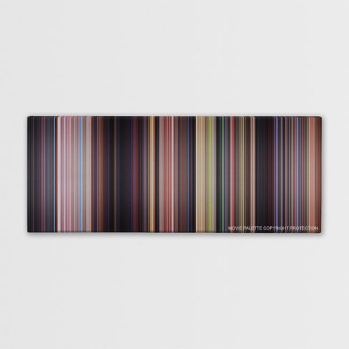 Scooby-Doo color palette canvas print: thousands of thin vertical stripes of color