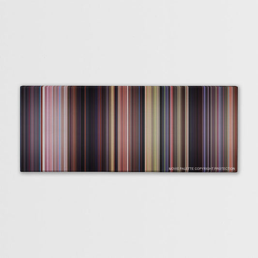 Scooby-Doo color palette canvas print: thousands of thin vertical stripes of color