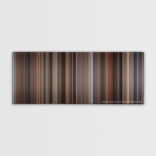 Serendipity color palette canvas print: thousands of thin vertical stripes of color