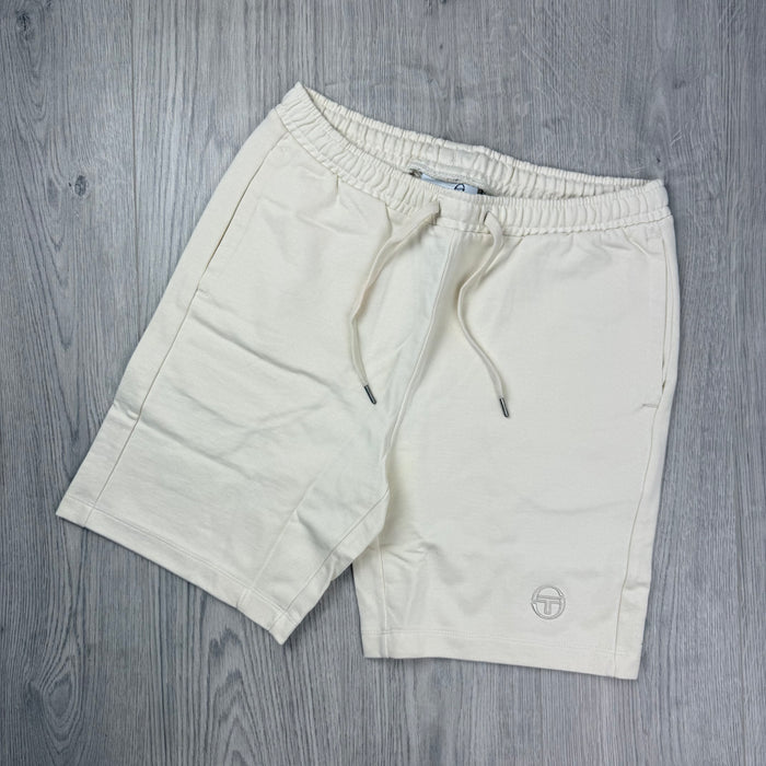 Sergio Tacchini 'Fine' Jersey Shorts - Pearled Ivory