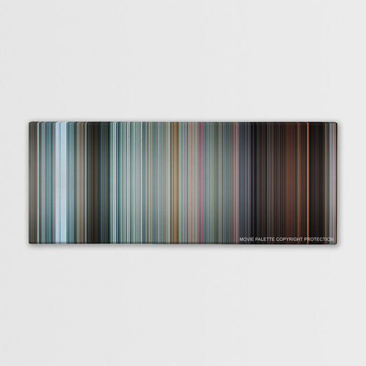 Shaun of the Dead color palette canvas print: thousands of thin vertical stripes of color