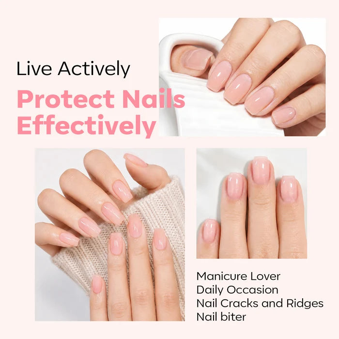 Nail Ridge Filler Strengthener Nail Care MODELONES #nude-pink