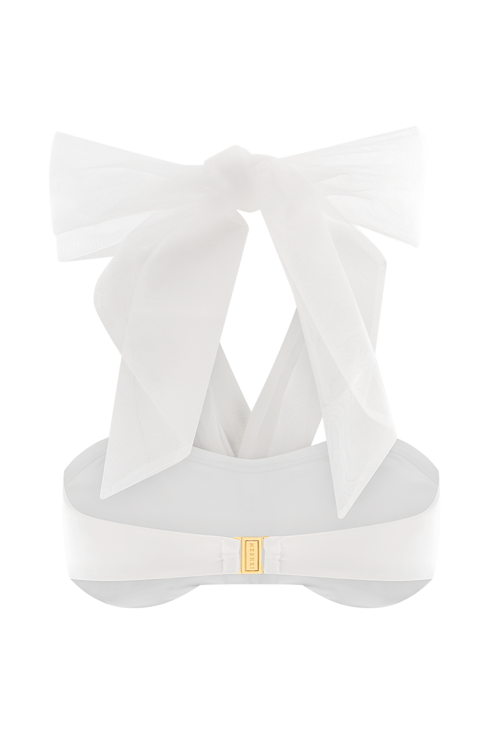 Sheryl Bow Bikini Top - Ivory