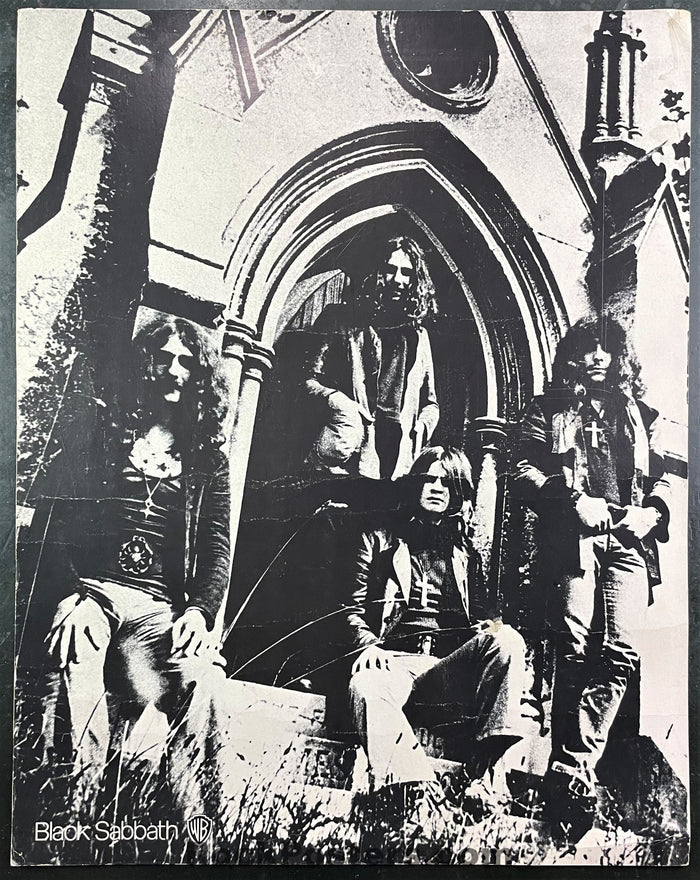 AUCTION - Black Sabbath -  Warner Brothers In-Store - 1970s Promo Poster - Good-471211-277474