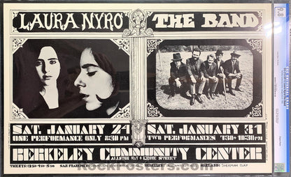 AUCTION - BG-215 - Laura Nyro The Band - 1970 Poster - Berkeley Community Theater - CGC Graded 9.8-532688-333237