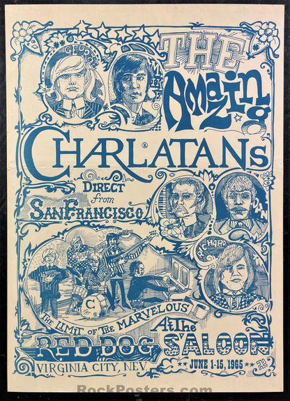 AUCTION - AOR-2.2 - The Seed - Charlatans - 1966 Poster - Red Dog Saloon - Excellent-470007-277482