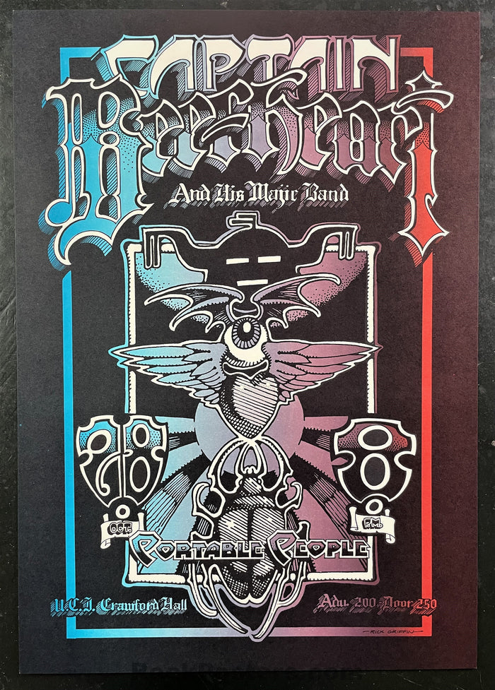 AUCTION - AOR-4.125 - Rick Griffin - Captain Beefheart - 1972 Poster - Mint-469170-277483