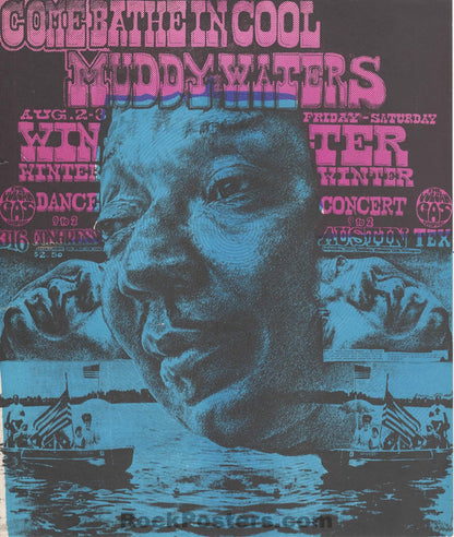 AUCTION - AOR- 3.121 - Muddy Waters - 1968 Handbill - Vulcan Gas - Near Mint Minus-469713-277507