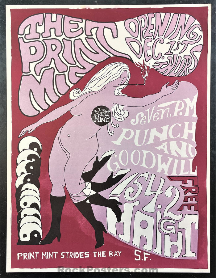 AUCTION - AOR 2.353 - Print Mint - 1966 Poster - Haight Street Opening - Near Mint Minus-469720-277530