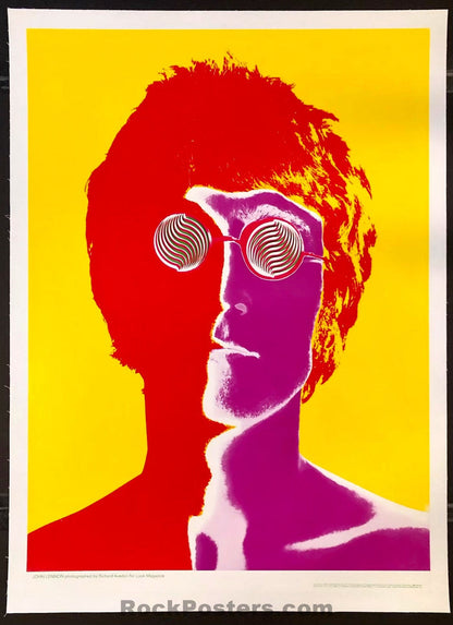 AUCTION - The Beatles - John Lennon - 1967 Look Magazine - Linen Backed Poster - Richard Avedon - Near Mint-536938-333368