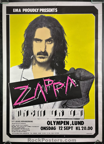 AUCTION - Frank Zappa - 1984 Poster - Olympen Lund Sweden - Very Good-496364-296210