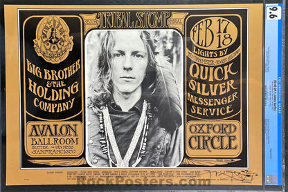 AUCTION - FD-48 - Janis Joplin Big Brother - Mouse Signed - 1967 Poster - Avalon Ballroom - CGC Graded 9.6-493135-296228