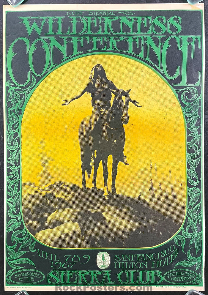 AUCTION - AOR 2.265 - Wilderness Conference - Sierra Club - 1967 Poster - Excellent-543209-333396