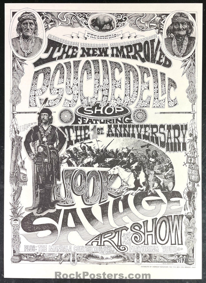 AUCTION - AOR Page 79 - Rick Griffin - 1967  2nd Print Poster - Psychedelic Shop - Near Mint-543198-333397