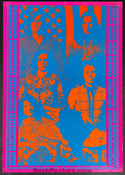 AUCTION - AOR 2.126 - Big Brother Janis Joplin - Neon Rose 3 1967 Poster - Matrix - Very Good-542808-333411