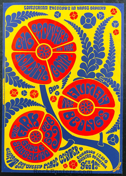 AUCTION - AOR 2.308 - Big Brother Janis Joplin - 1967 Poster - The Ark - Excellent-543157-333422