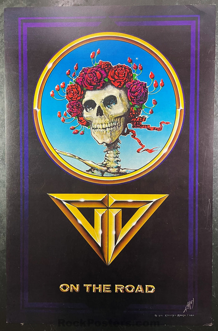 AUCTION - Alton Kelley Collection - Grateful Dead On The Road - Kelley Signed - 1978 Poster - Excellent-495405-296349