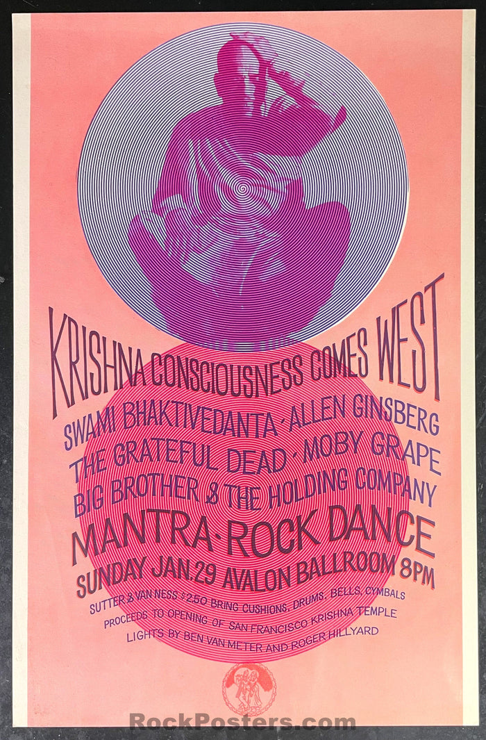 AUCTION - AOR 2.18 - Grateful Dead Allen Ginsberg Janis Joplin - 1967 Poster - Avalon Ballroom - Near Mint Minus-542665-333437