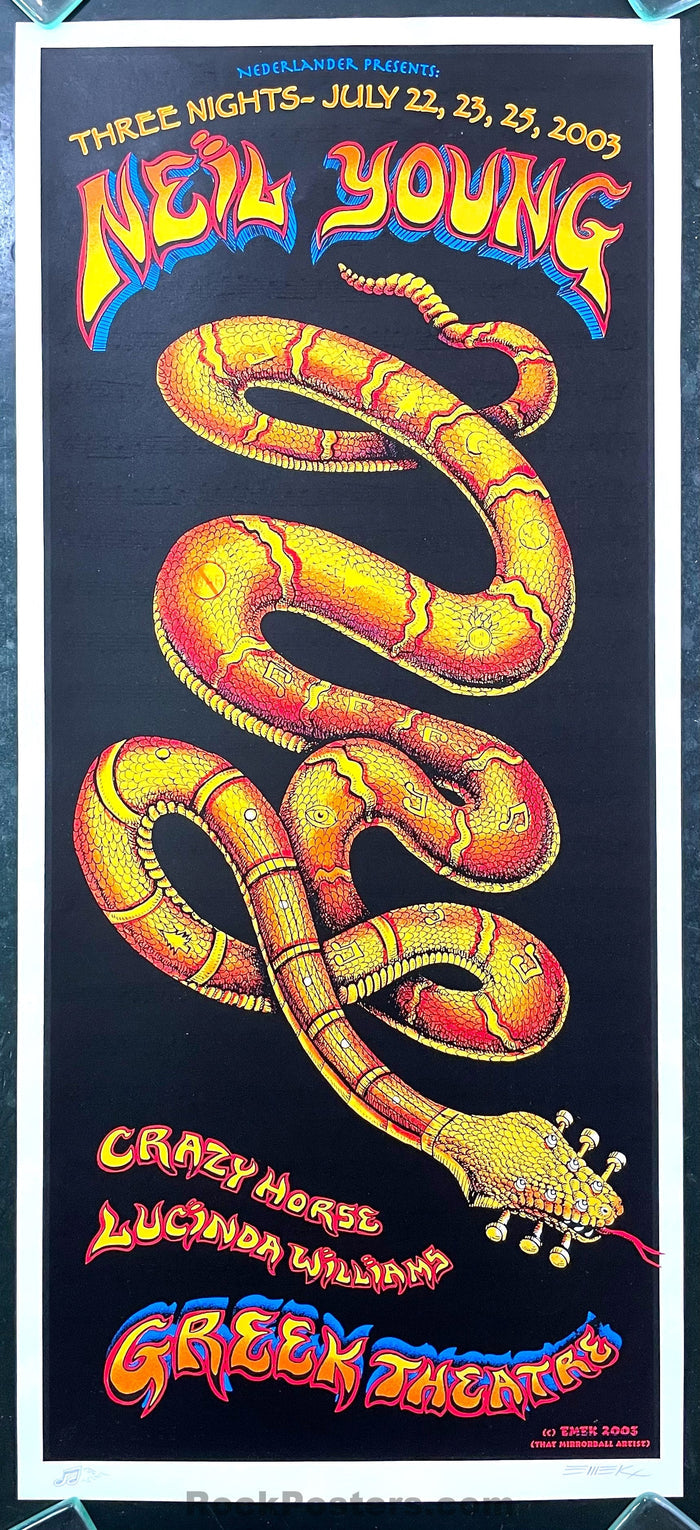 AUCTION - Emek - Neil Young -  Los Angeles '03 - Signed Silkscreen - Near Mint-523872-333462