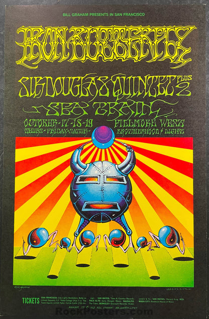 AUCTION - BG-141 - Iron Butterfly Rick Griffin - 1968 Poster - Fillmore Auditorium - Near Mint-543334-333073