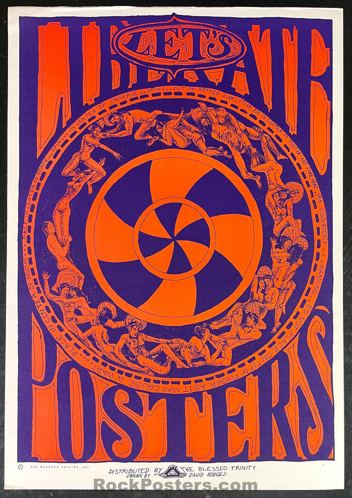 AUCTION - Let's Liberate Posters - 1967 Headshop Poster - Near Mint Minus-544914-333092