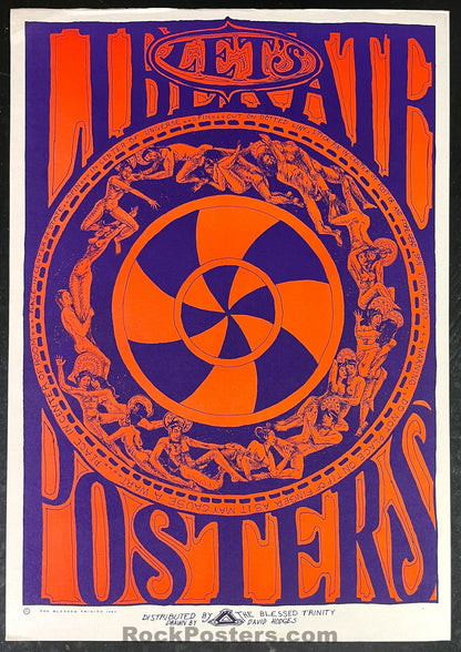 AUCTION - Let's Liberate Posters - 1967 Headshop Poster - Near Mint Minus-544914-333092