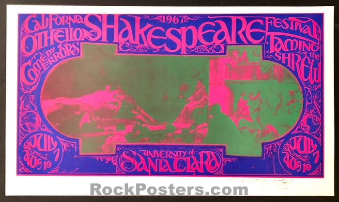 AUCTION - AOR-2.366 - California Shakespeare Festival - Mouse SIGNED - 1967 Poster - Near Mint-541017-333208