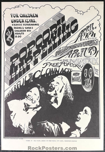 AUCTION - Popcorn Happening - Bob Fried - 1967 Poster - Fillmore/Matrix - Excellent-544874-333155