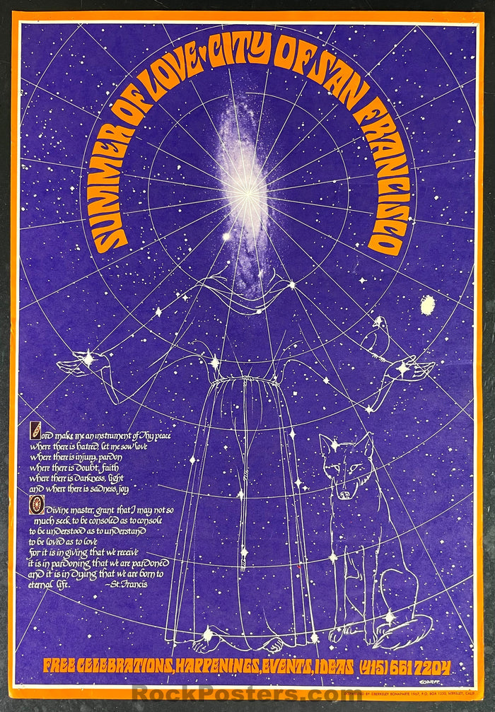 AUCTION - Psychedelic - Human Be-In - 1967 Headshop Poster - Very Good-544899-333157