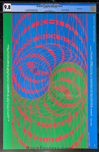 AUCTION - FD-68 - Quicksilver Janis Joplin - 1967 Poster - Avalon Ballroom - CGC Graded 9.8-535394-333176