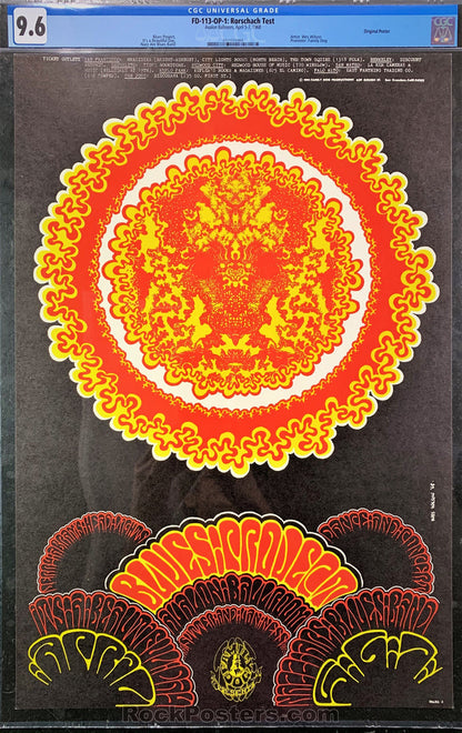 AUCTION - FD-113 - Blues Project Poster - 1968 Poster - Avalon Ballroom - CGC Graded 9.6-535075-333181