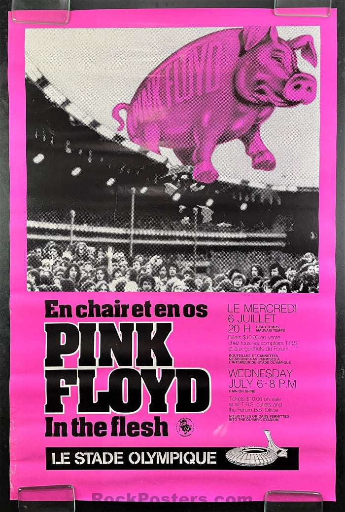 AUCTION - AOR-4.251 - Pink Floyd - 1977 Poster - Montreal - Excellent-469440-277467
