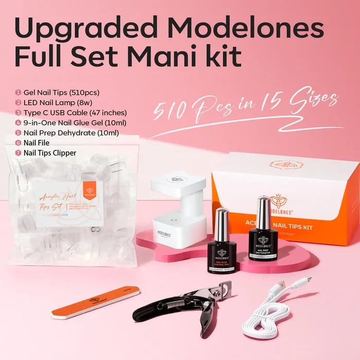 Short Almond Nail Tips Kit