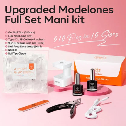 Short Almond Nail Tips Kit