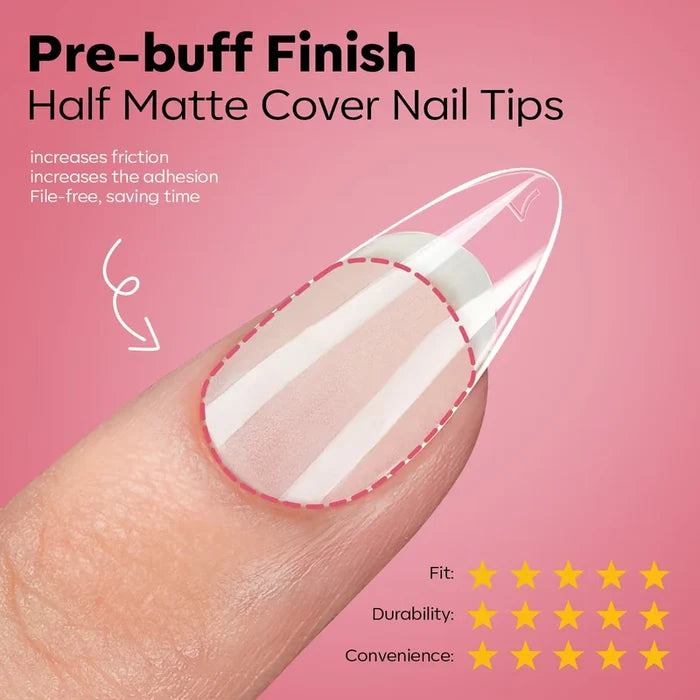 Short Almond Nail Tips Kit
