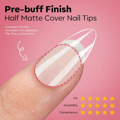 Short Almond Nail Tips Kit