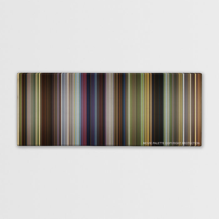 Shrek movie barcode canvas print, the whole film as stripes of color