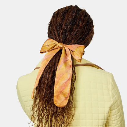 Silk Tie Scrunchie in Baguette