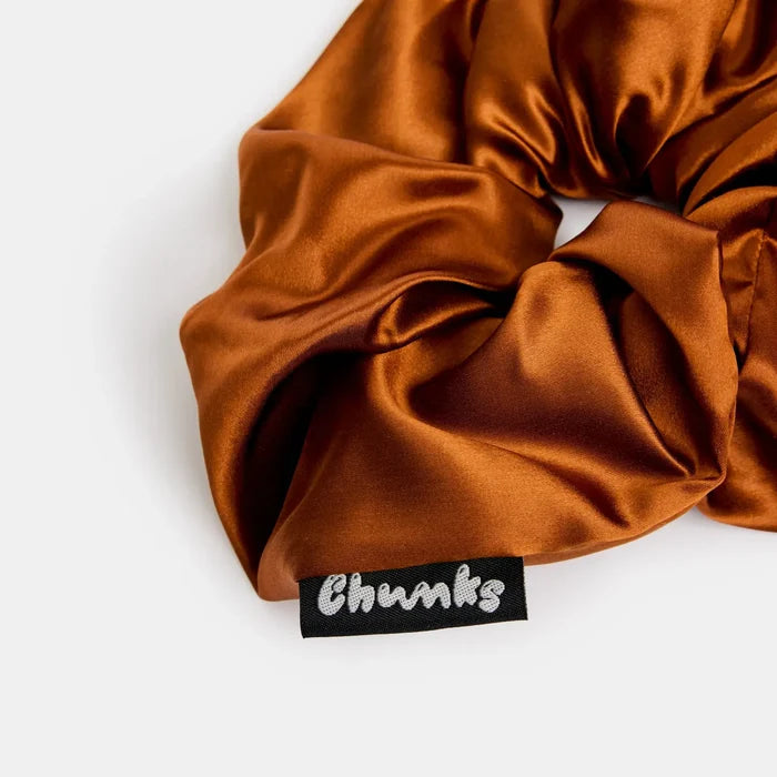 Silk Tie Scrunchie in Baguette